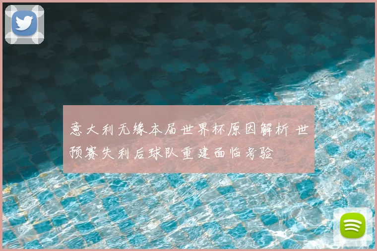 意大利无缘本届世界杯原因解析 世预赛失利后球队重建面临考验